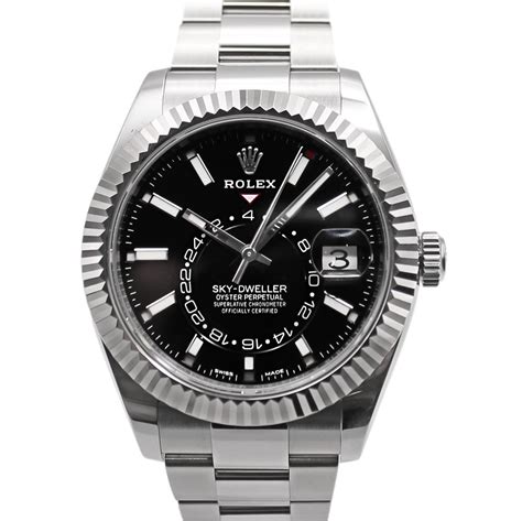 iced out black dial rolex sky dweller|rolex sky dweller 2023.